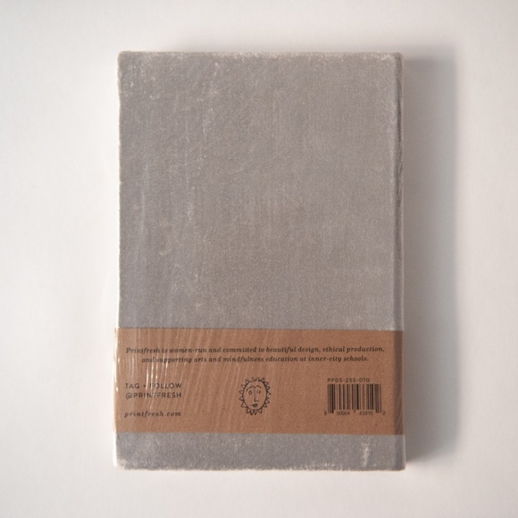 Print Fresh Smoking Journal in Gray Velvet Hardcover - Picture 6 of 9